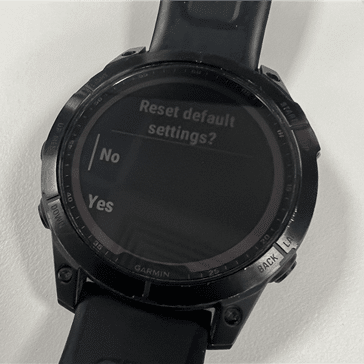 Garmin horloge resetten sale